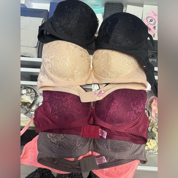 5 NWT 38C lace Bras will sell as a package or separate - Picture 1 of 9